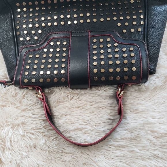Revolution Black and Gold Studded Bag - Picture 9 of 15